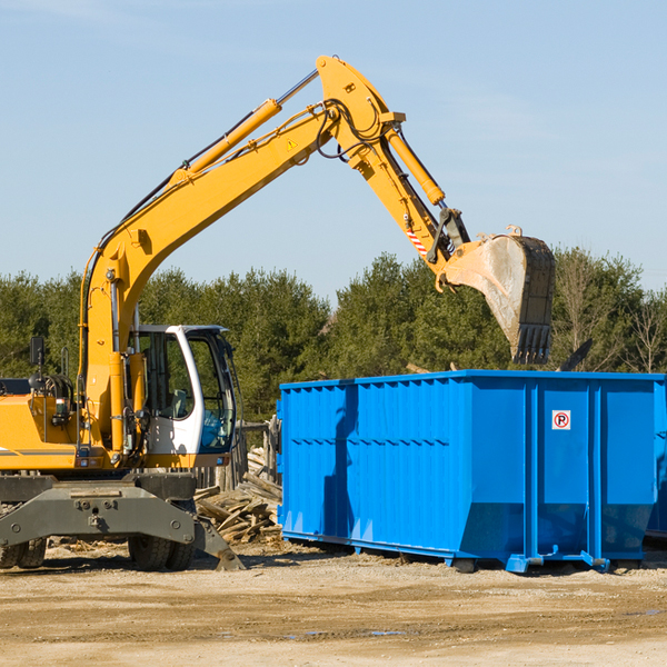 can i choose the location where the residential dumpster will be placed in Frontier ND